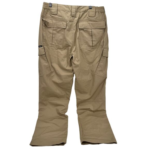 CQR Tactical Pants Mens 34 (34x35 ACTUAL) Ripstop Khaki Tan Cargo Utility NEW - Picture 3 of 9